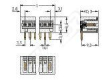 WAGO Konektor 734-162 s pájecími piny THT Pájecí kontakt 1,0 × 1,0 mm Úhlové provedení, šedá